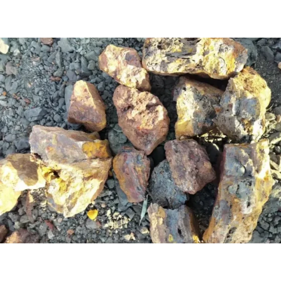 اختبار المعالجة المعدنية للليمونيت الحامل للذهب