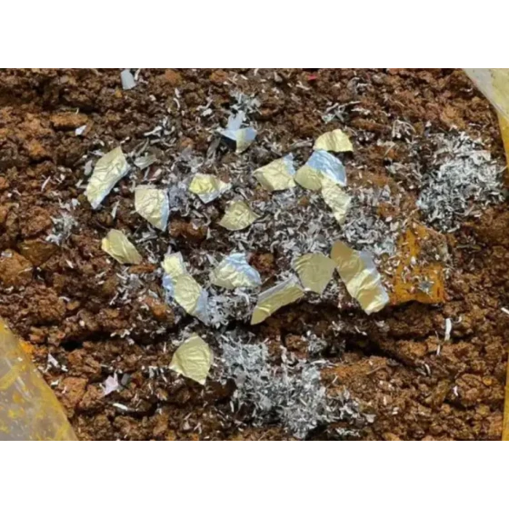 اختبار استرداد المعادن الثمينة من وحل الأنود الكهربائي للرصاص