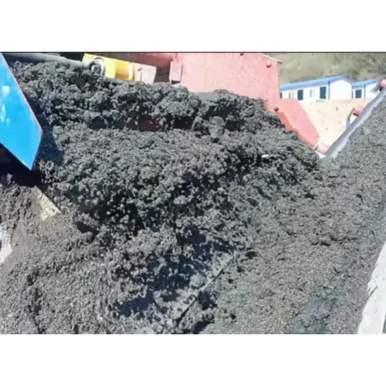 اختبار إعادة استرداد المخلفات الدقيقة من بركة المخلفات القديمة