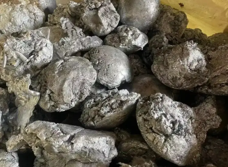 اختبار الاسترداد من مخلفات نضح الزنك